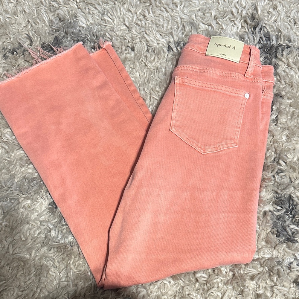 Special A Women's Peach Straight Leg Jeans